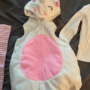 Carter's Pink Striped Baby Outfit